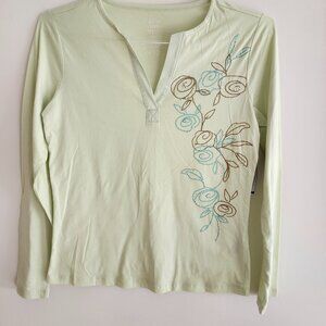 NEW with tags Izod cotton beaded top